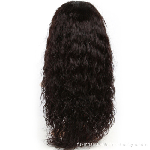 Cheap grade 10a closure wigs water wave natural hair extensions remy human hair lace wig 360 lace front wig